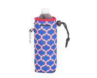 Neoprene Bottle Cooler with Carabiner - Red & Blue-NP812