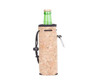 Neoprene Bottle Cooler with Carabiner - Cork-NP813