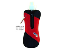 Neoprene Jacket For Pocket Bottles Red/Black-PBJ-103