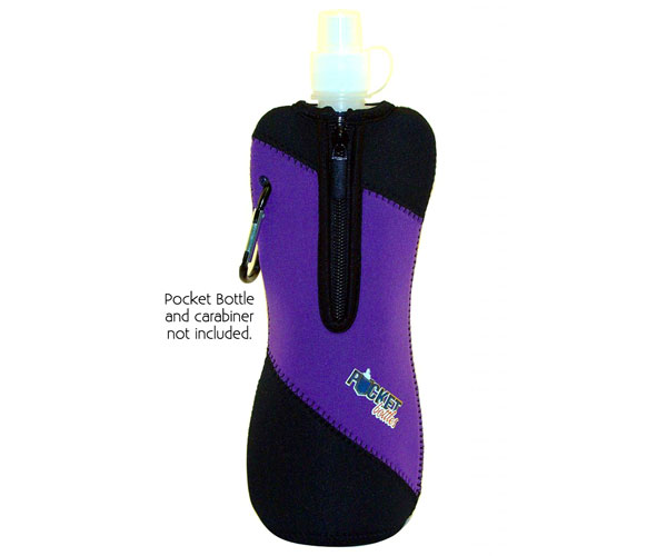 Neoprene Jacket For Pocket Bottles Purple/Black