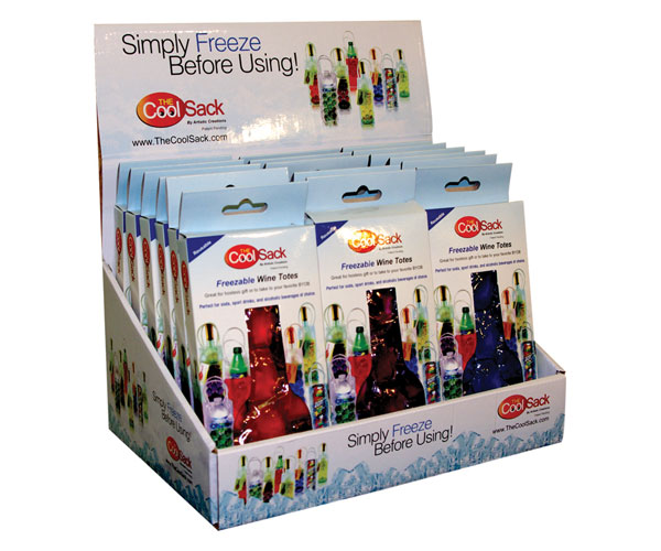 Cool Sacks Two-Sided Wine Totes Display 24 piece Assortment