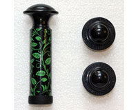 Vacuum Pump with2 Stoppers Floral Pattern Green/Black-PS110
