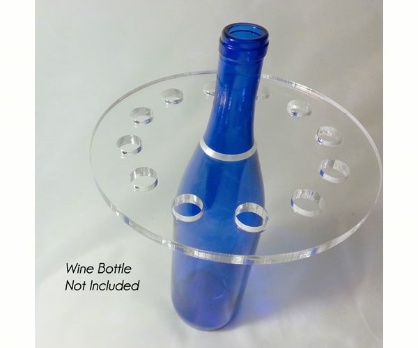 12 Hole Round Bottleneck Wine Bottle Stopper Display