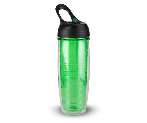 Thirzt 2 Go 20Oz Tritan Double-Walled Insulated Bottle - Green
