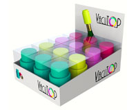 Vacutops - 12Pc Vacuum Wine Stopper Assorted Prepack Fuchsia, Purp...-VT1000-PDQ-1